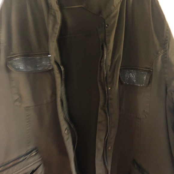 Torrid size 2 glam military green army jacket - Picture 4 of 5